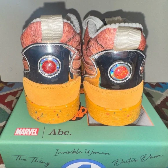 Advisory Board Crystals Fantastic Four The Thing Puma Marvel Orange Sneakers - Picture 4 of 16